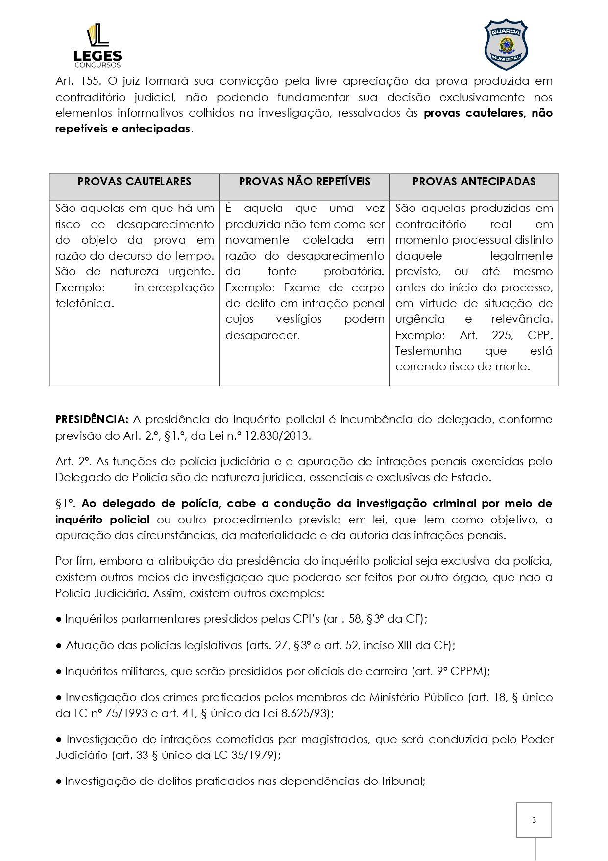 Legislação Grifada - DIREITO PROCESSUAL PENAL - GCM 2024_page-0006
