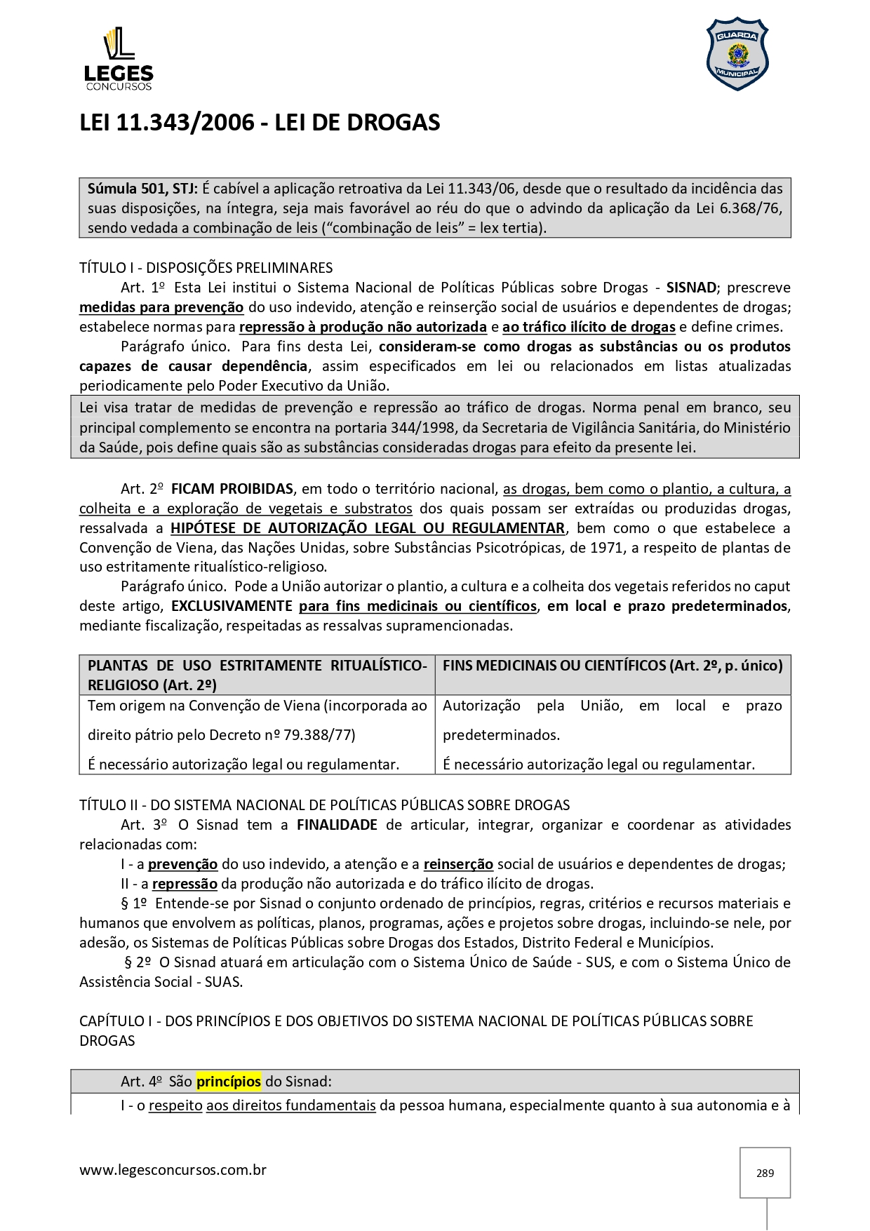 Legislação Grifada - LEGISLAÇÃO EXTRAVAGANTE - GCM 2024_page-0292